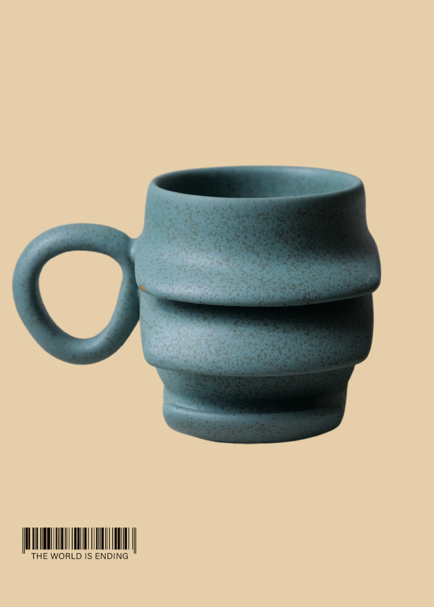 DARA SCHUMAN - BLUE 3 FOLD MUG
