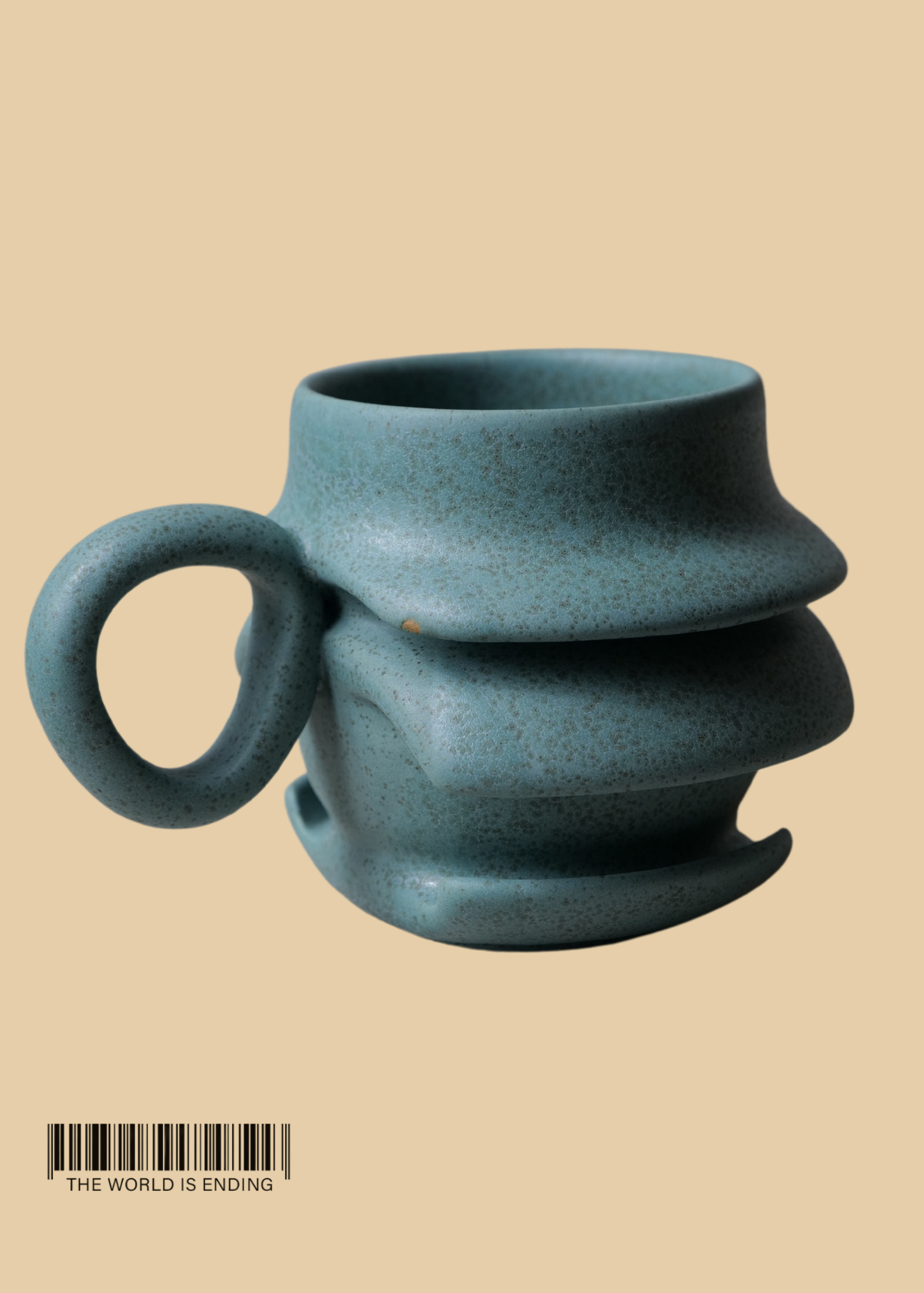 DARA SCHUMAN - BLUE 3 FOLD MUG