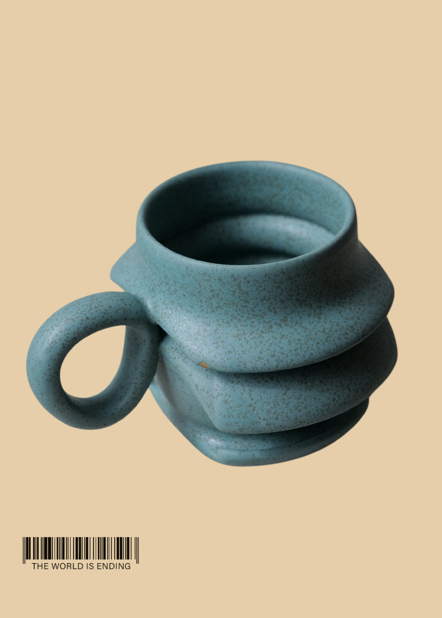 DARA SCHUMAN - BLUE 3 FOLD MUG