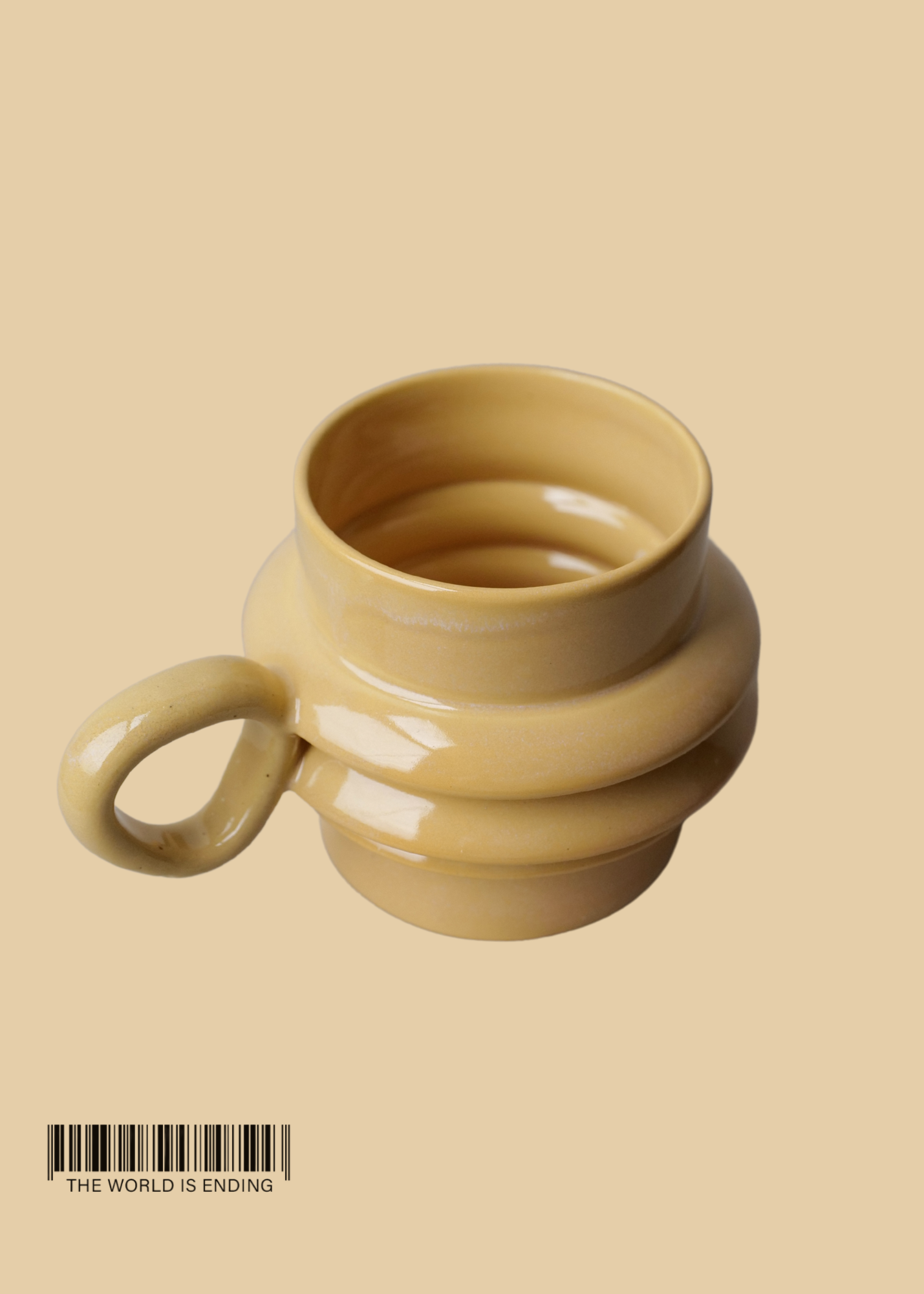 DARA SCHUMAN - YELLOW 3 FOLD MUG
