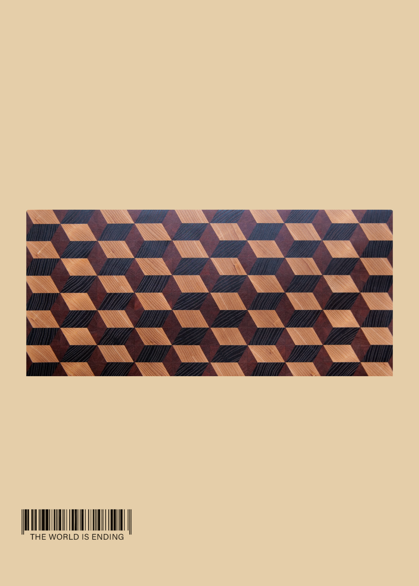 SAM APPLEBAUM 3D DARK CUBES CUTTING BOARD