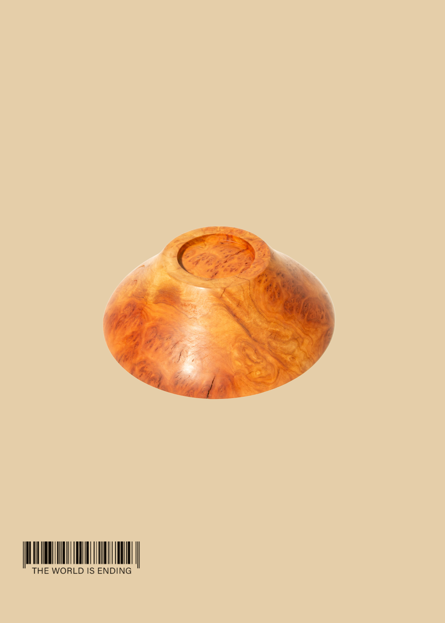 AGTURNING RED COOLIBAH BURL WOOD BOWL
