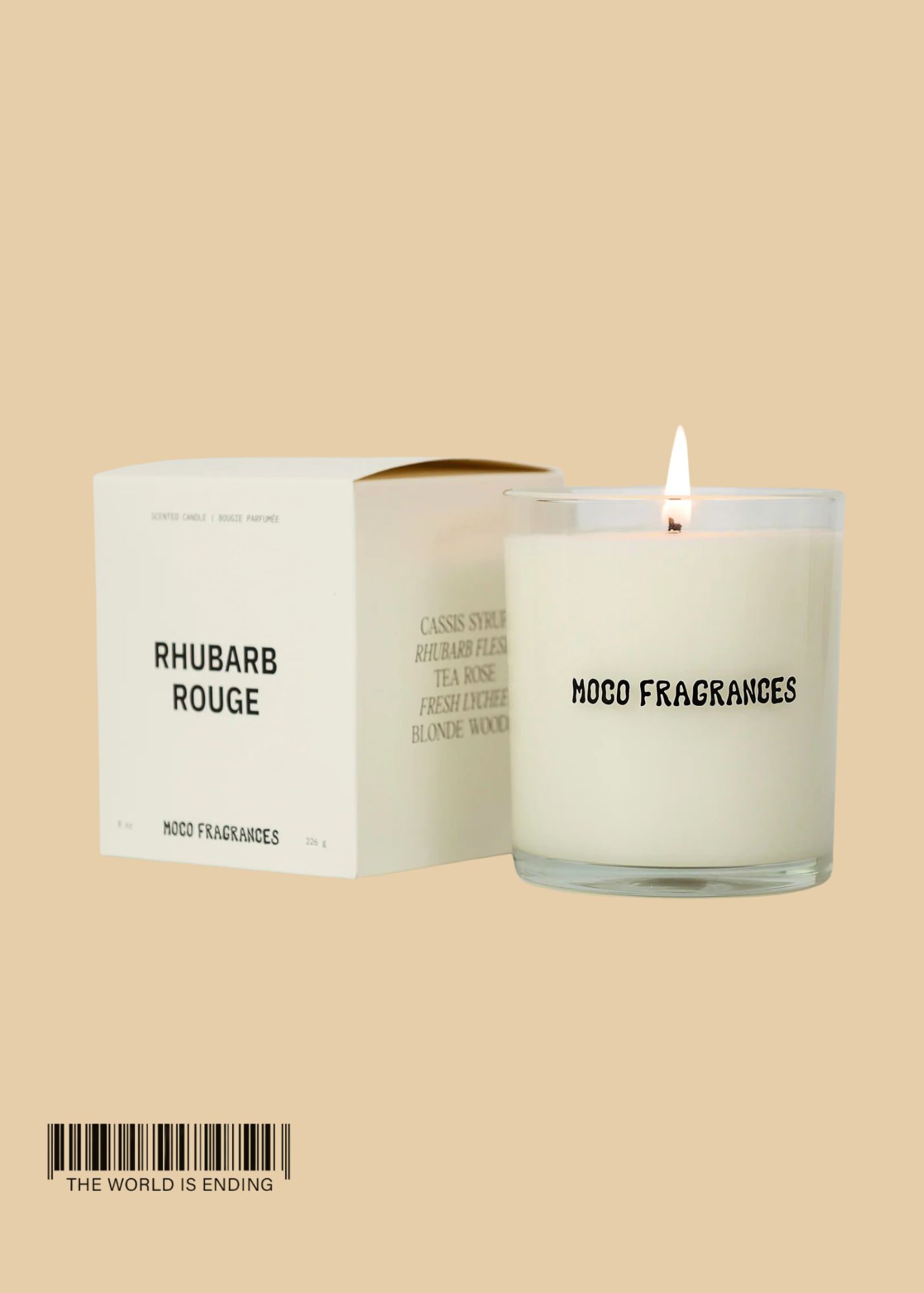 MOCO FRAGRANCES CANDLE - RHUBARB ROUGE