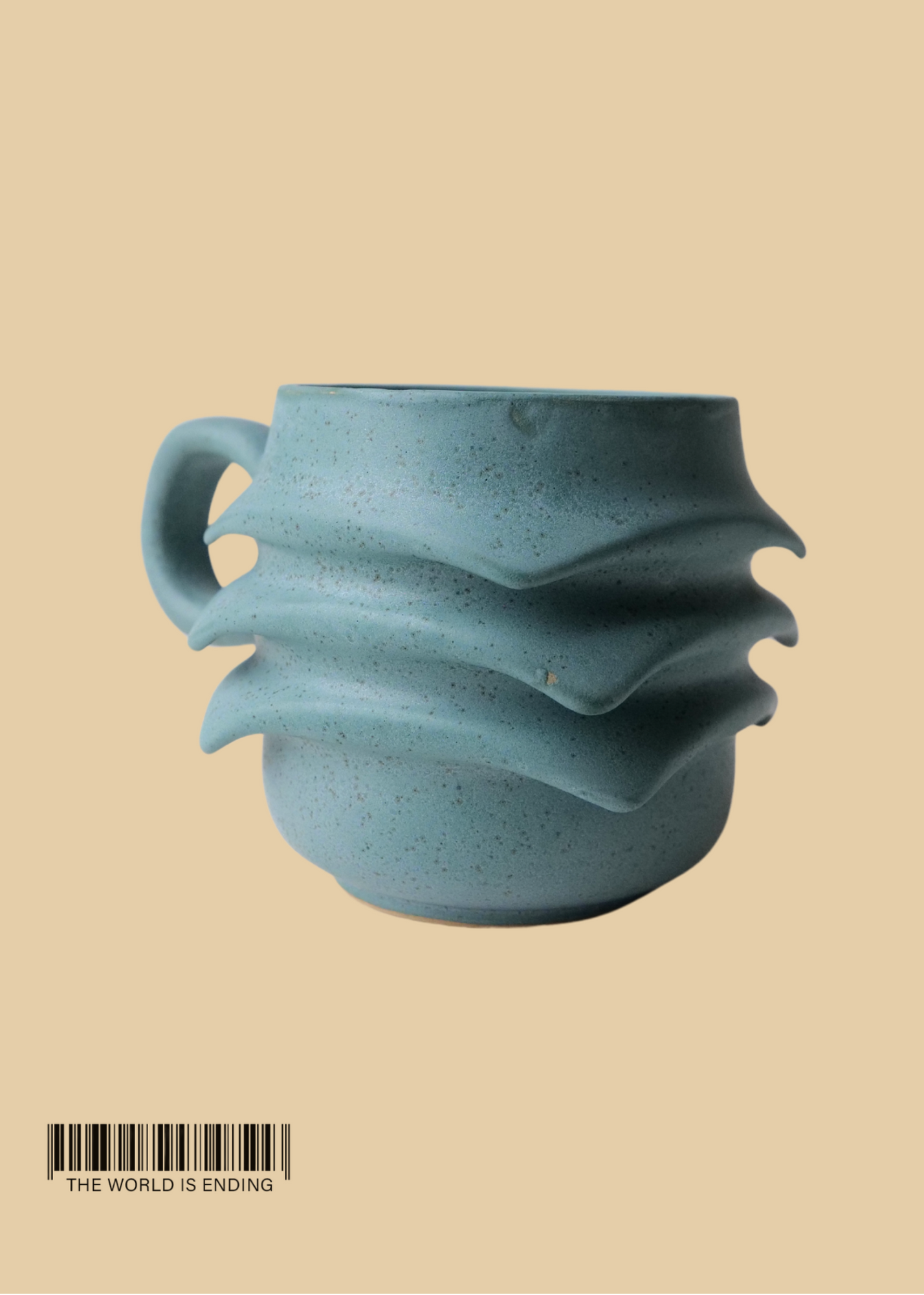 DARA SCHUMAN - BLUE PEBBLE MUG 6
