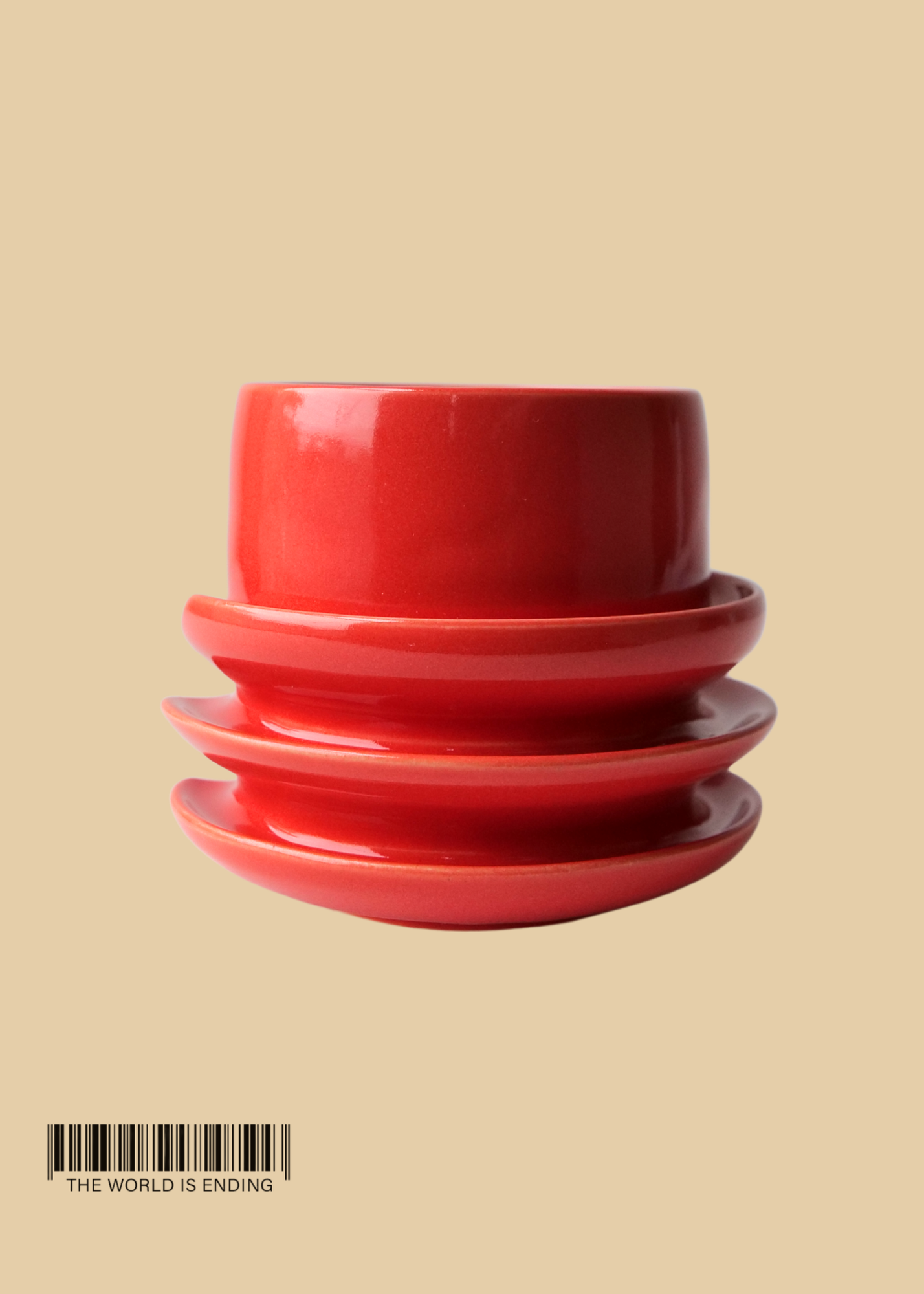 DARA SCHUMAN - RED ORANGE MUG 7