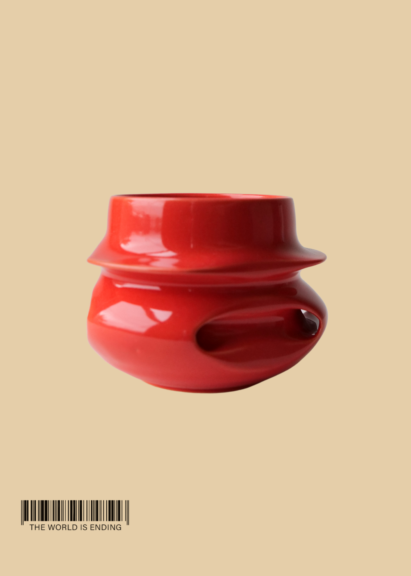 DARA SCHUMAN - RED ORANGE MUG 6