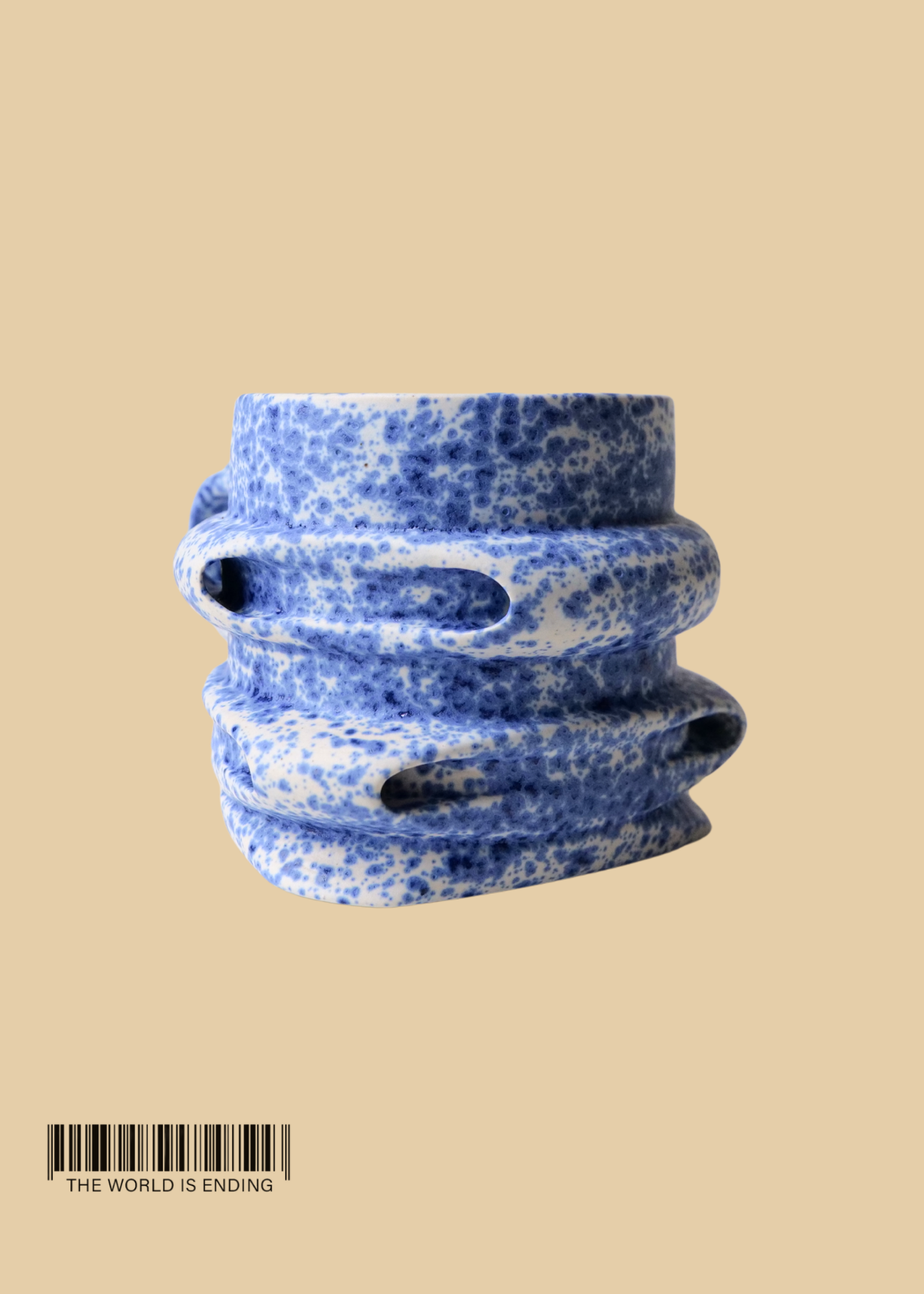 DARA SCHUMAN - SPECKLED EGG BLUE MUG 2