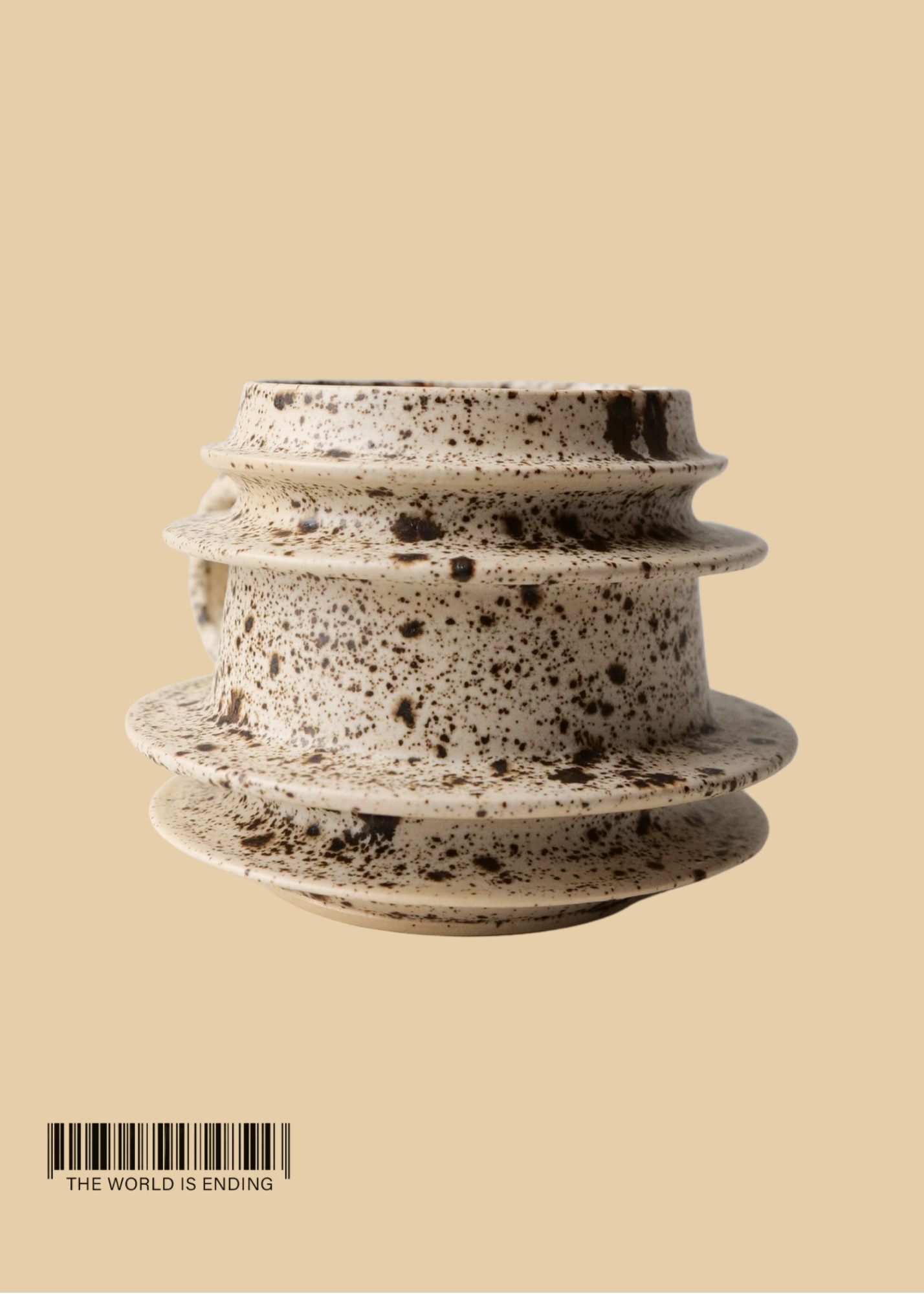DARA SCHUMAN - SPECKLED EGG BROWN MUG 2