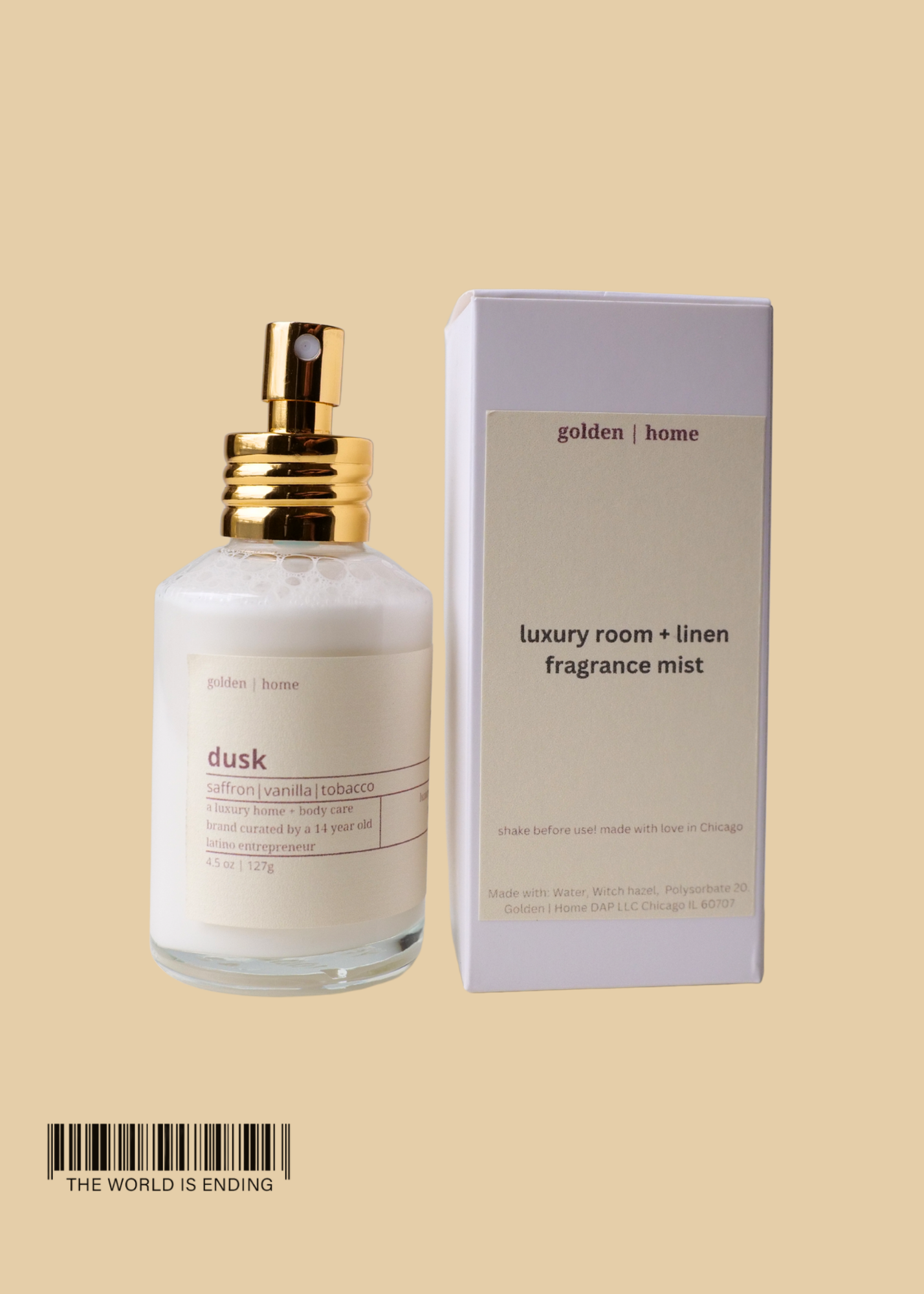 GOLDEN HOME LINEN MIST - DUSK