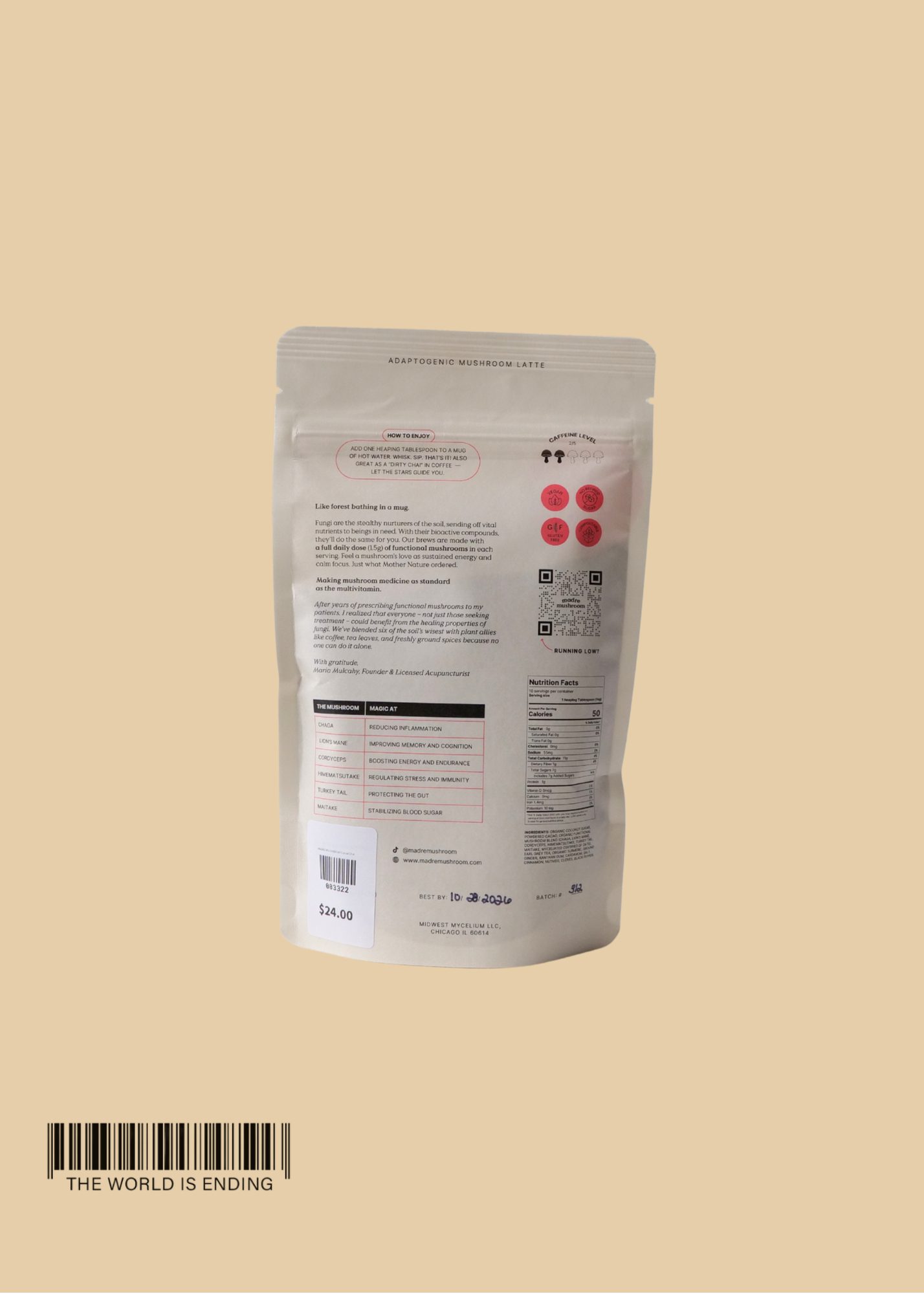 MADRE MUSHROOM COCOA CHAI