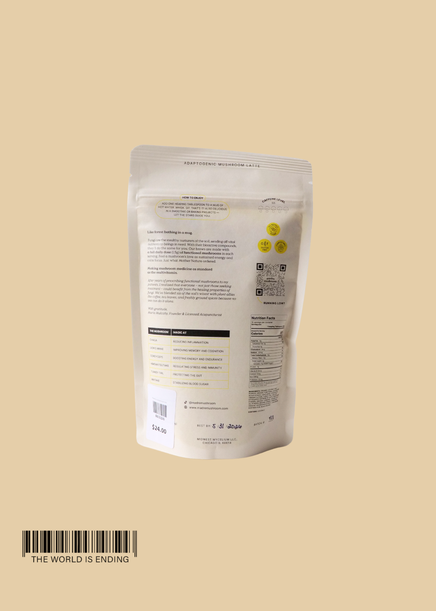 MADRE MUSHROOM GOLDEN MILK