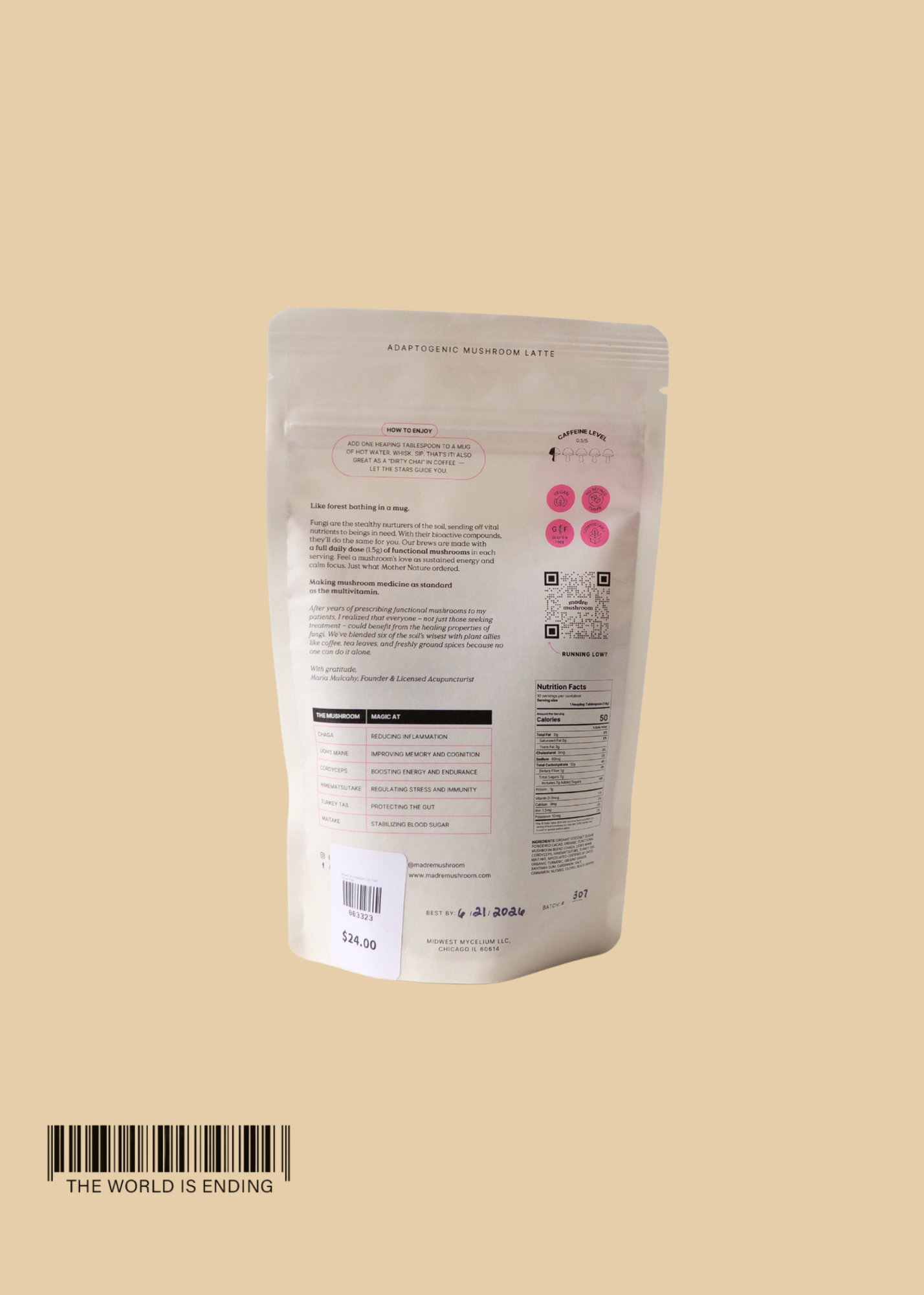 MADRE MUSHROOM TEA-FREE COCOA CHAI
