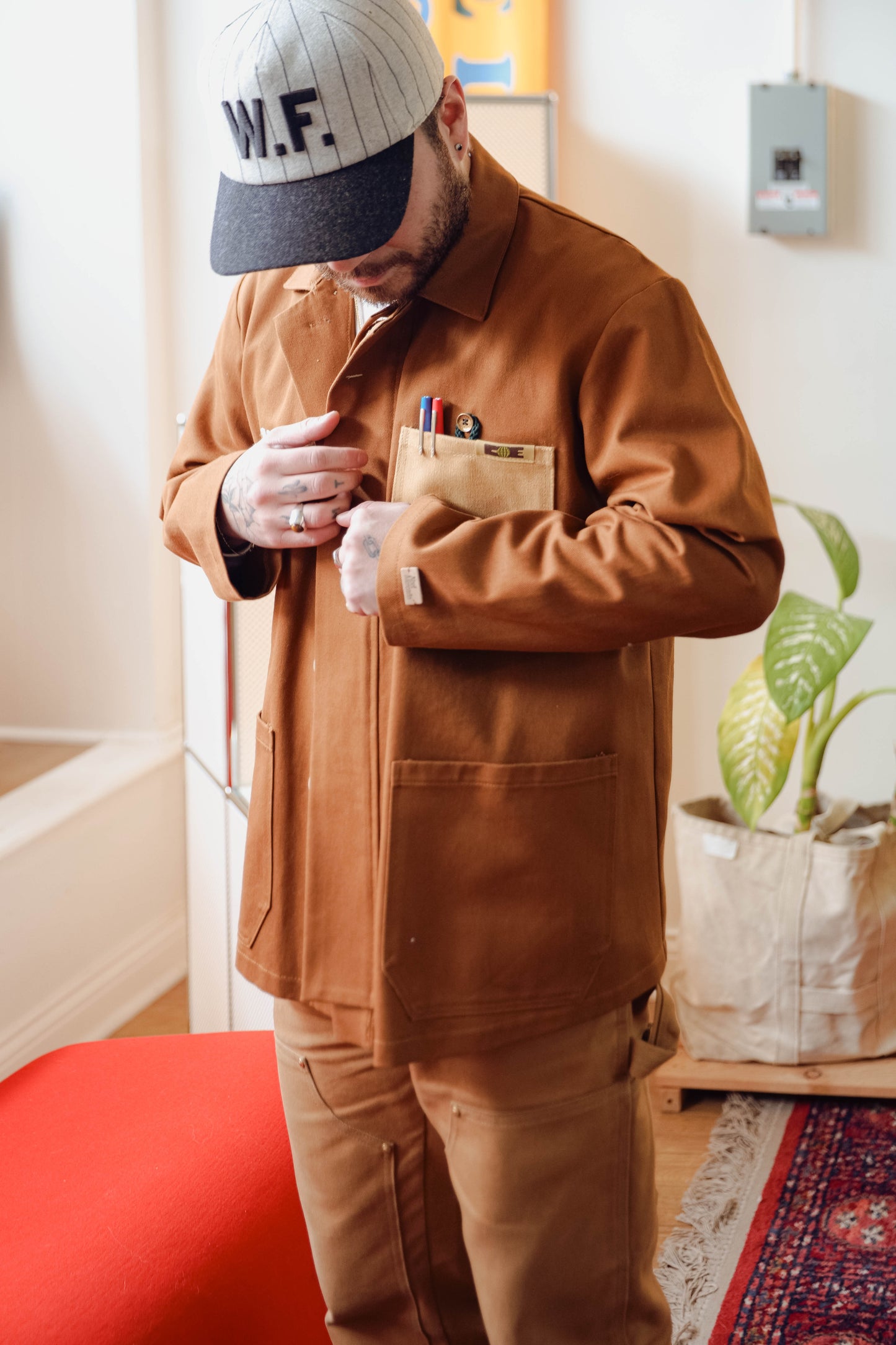 COE X NOEL MERCADO: EXPERT SERVICE CHORE COAT RANCH TAN