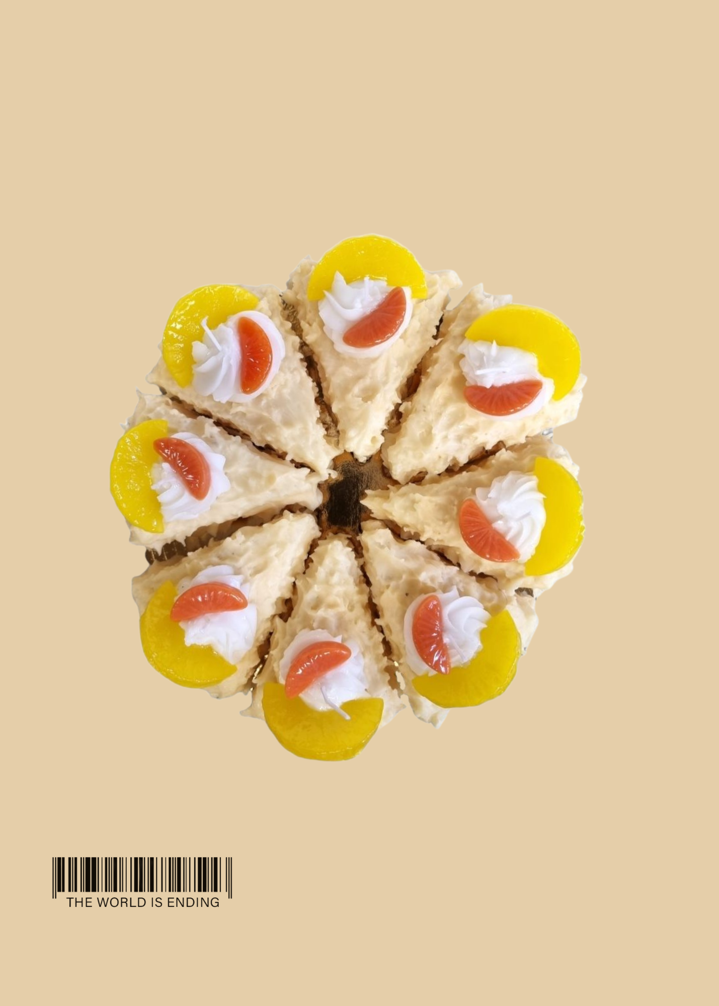 PINEAPPLE TANGERINE CAKE SLICE CANDLE