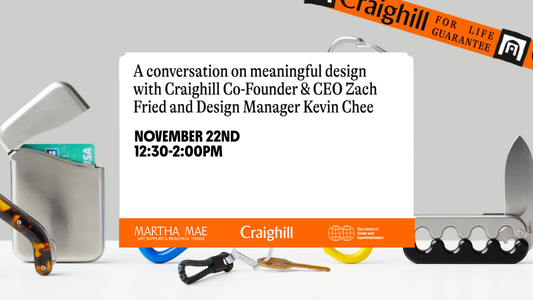 A CONVERSATION ON MEANINGFUL DESIGN WITH CRAIGHILL *TICKETED EVENT*