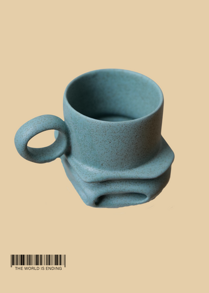 DARA SCHUMAN - BLUE PEBBLE MUG 2