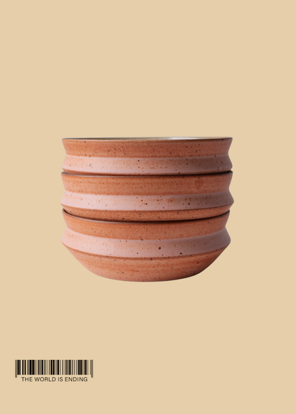 THREE DOT CERAMICS PINK BOWL
