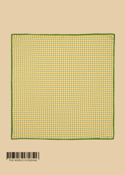 THE CENTER OF ORDER AND EXPERIMENTATION x THE TIE BAR THE SWITCHBOARD BRIEFING BLUE POCKET SQUARE