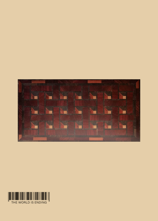 SAM APPLEBAUM BASKET WEAVE WITH BORDER CUTTING BOARD