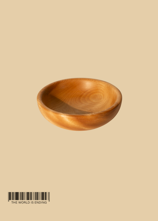 AGTURNING FLAME BIRCH WOOD BOWL 6”