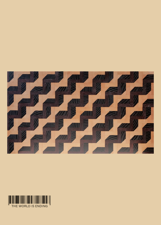 SAM APPLEBAUM DARK LINE LADDER CUTTING BOARD