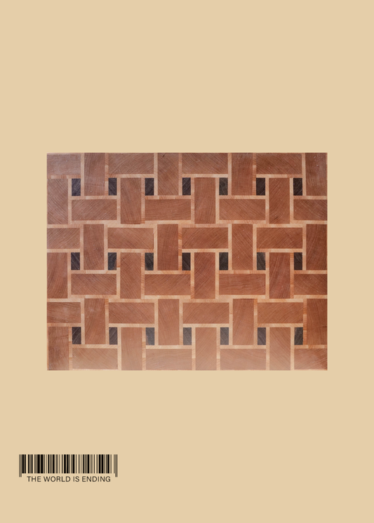 SAM APPLEBAUM BASKET WEAVE CUTTING BOARD