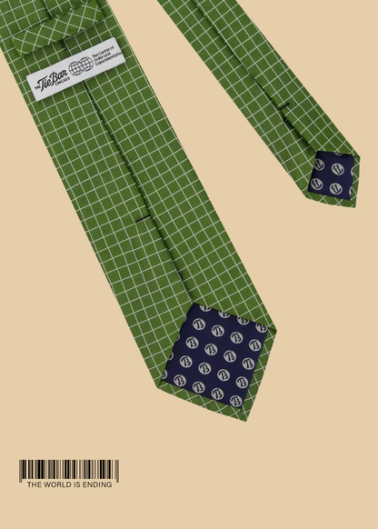 THE CENTER OF ORDER AND EXPERIMENTATION x THE TIE BAR THE NETWORK EXECUTIVE GREEN TIE
