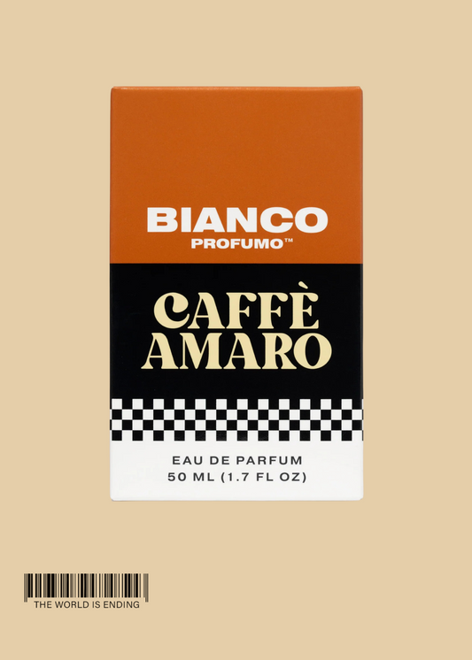 Perfume box labeled 'Caffè Amaro' by Bianco Profumo, 50ml