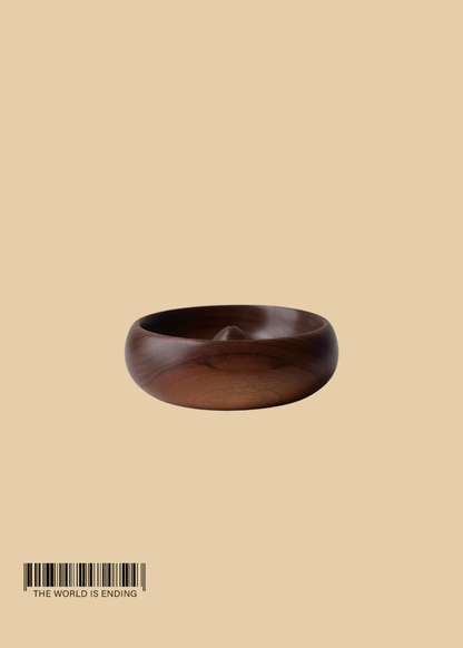 STUDIO SOUR WALNUT MOUND INCENSE BURNER