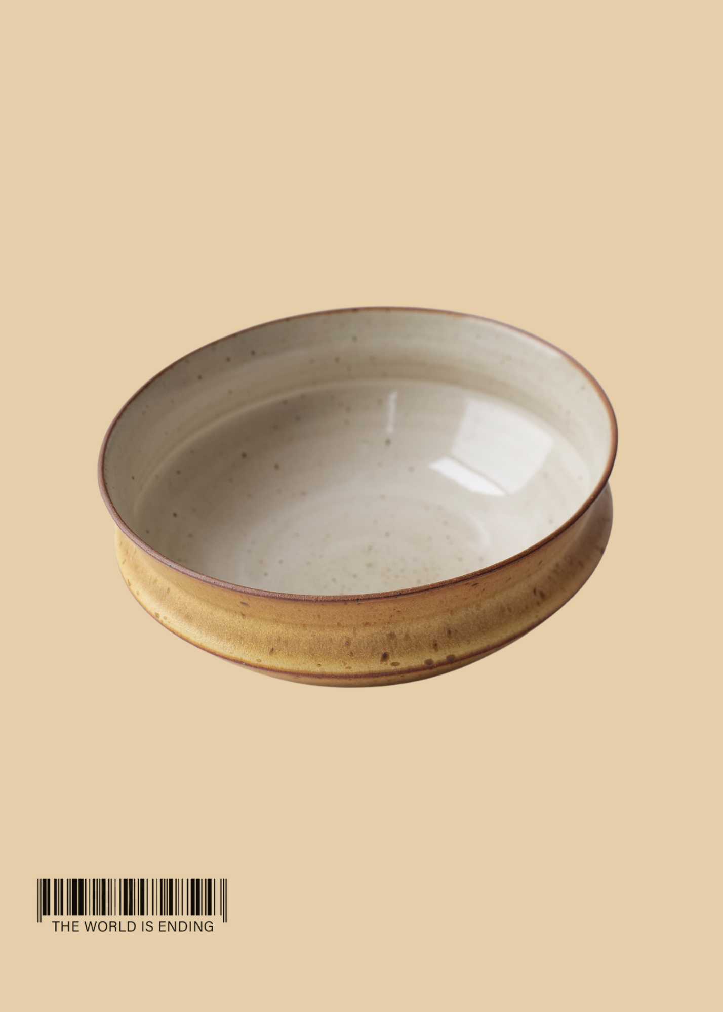 THREE DOT CERAMICS YELLOW BOWL