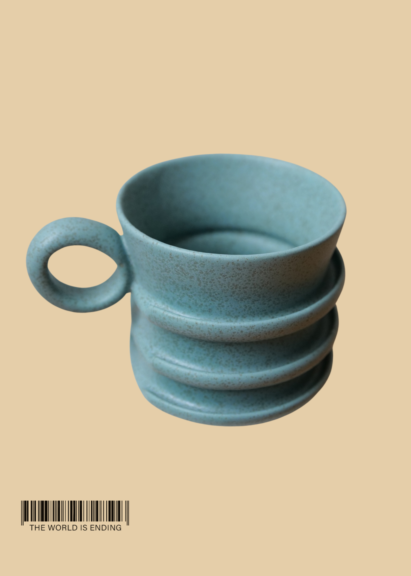 DARA SCHUMAN - BLUE PEBBLE MUG 3