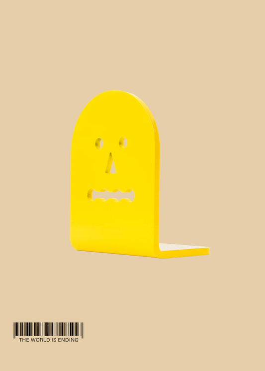 BEN'S WEBSITE STEEL BOOKEND - YELLOW