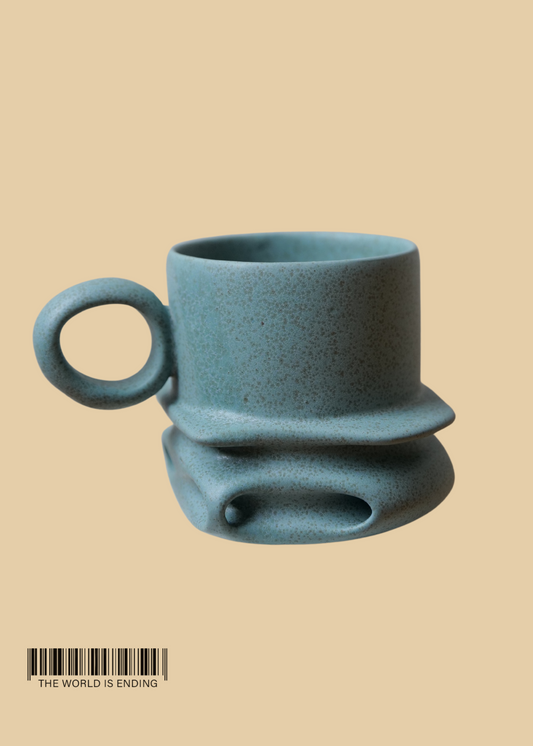 DARA SCHUMAN - BLUE PEBBLE MUG 2