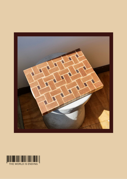SAM APPLEBAUM BASKET WEAVE CUTTING BOARD