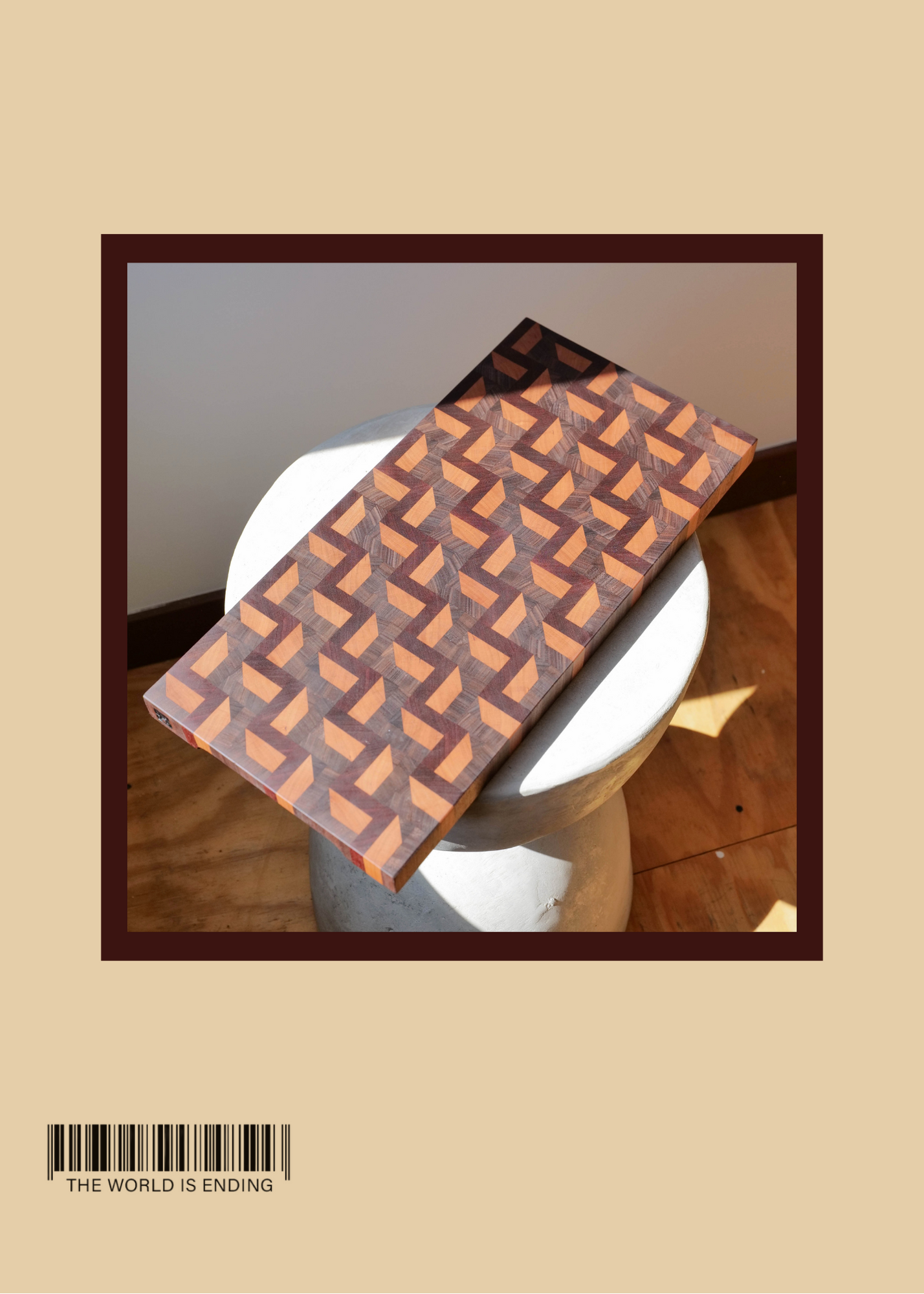 SAM APPLEBAUM WALNUT LADDER CUTTING BOARD