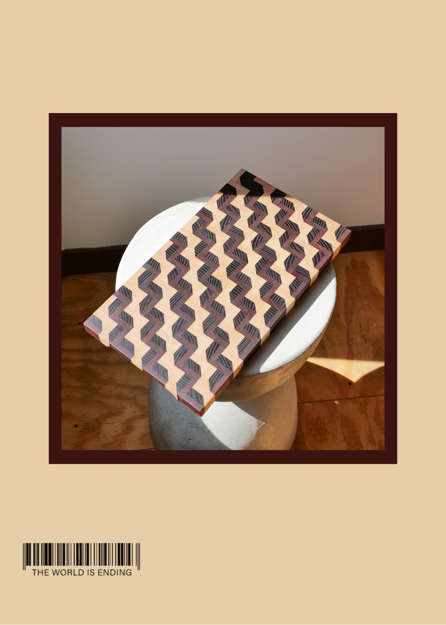 SAM APPLEBAUM DARK LINE LADDER CUTTING BOARD