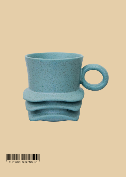 DARA SCHUMAN - BLUE PEBBLE MUG 7