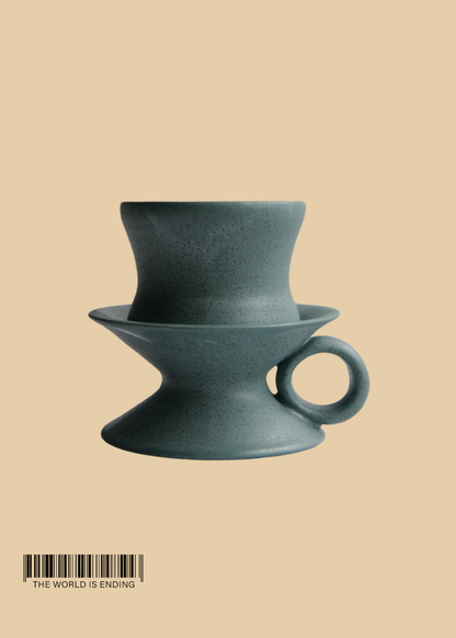 DARA SCHUMAN - BLUE PEBBLE 8 MUG