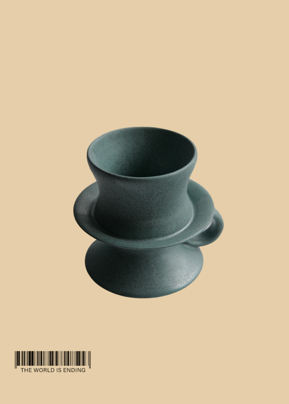 DARA SCHUMAN - BLUE PEBBLE 8 MUG