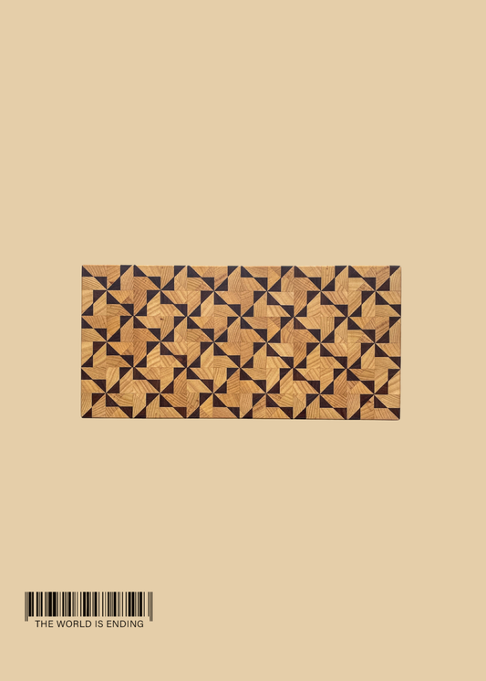 SAM APPLEBAUM #5 TRIANGLE SQUARES CUTTING BOARD