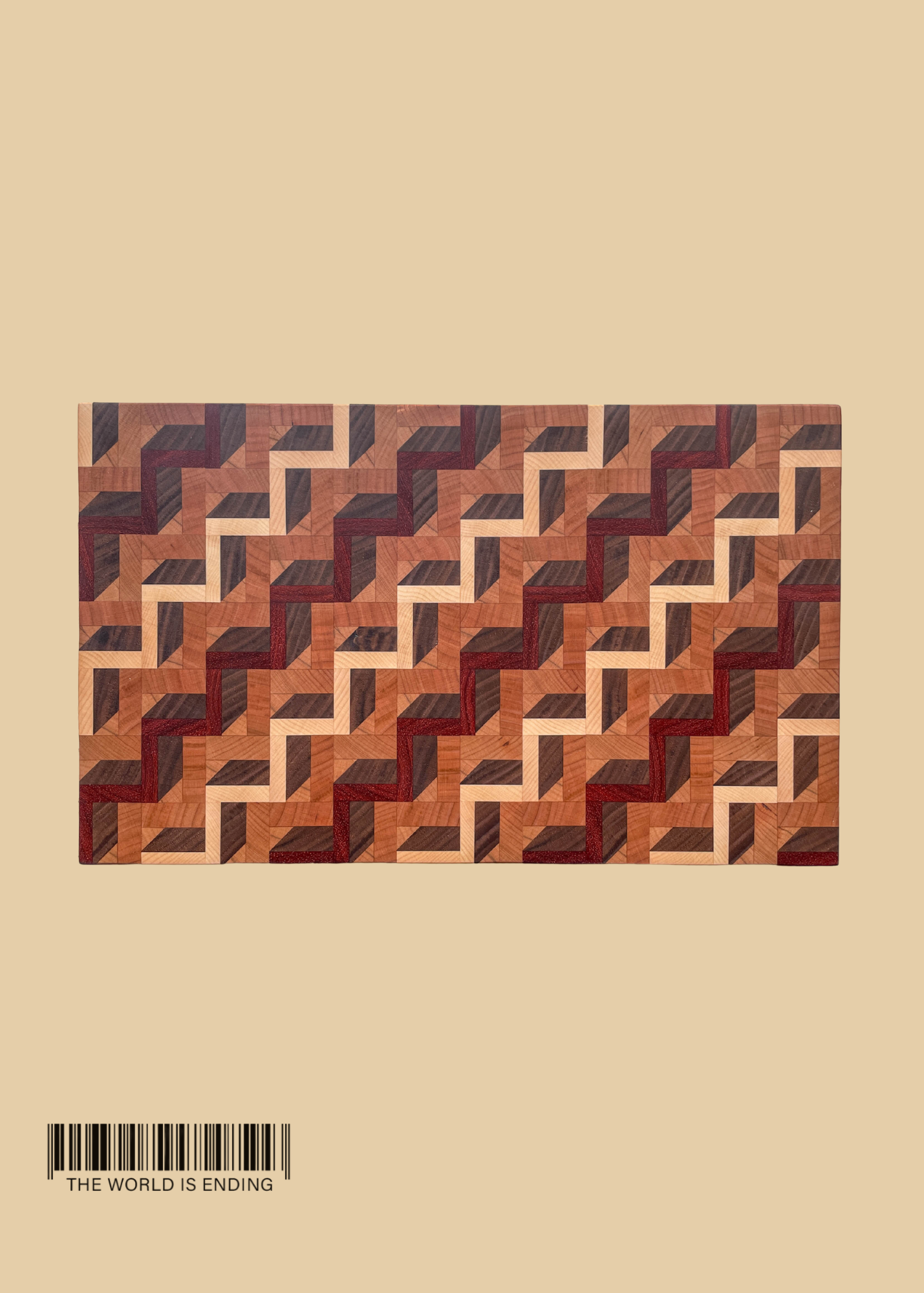 SAM APPLEBAUM #9 RED/WHITE LADDER CUTTING BOARD