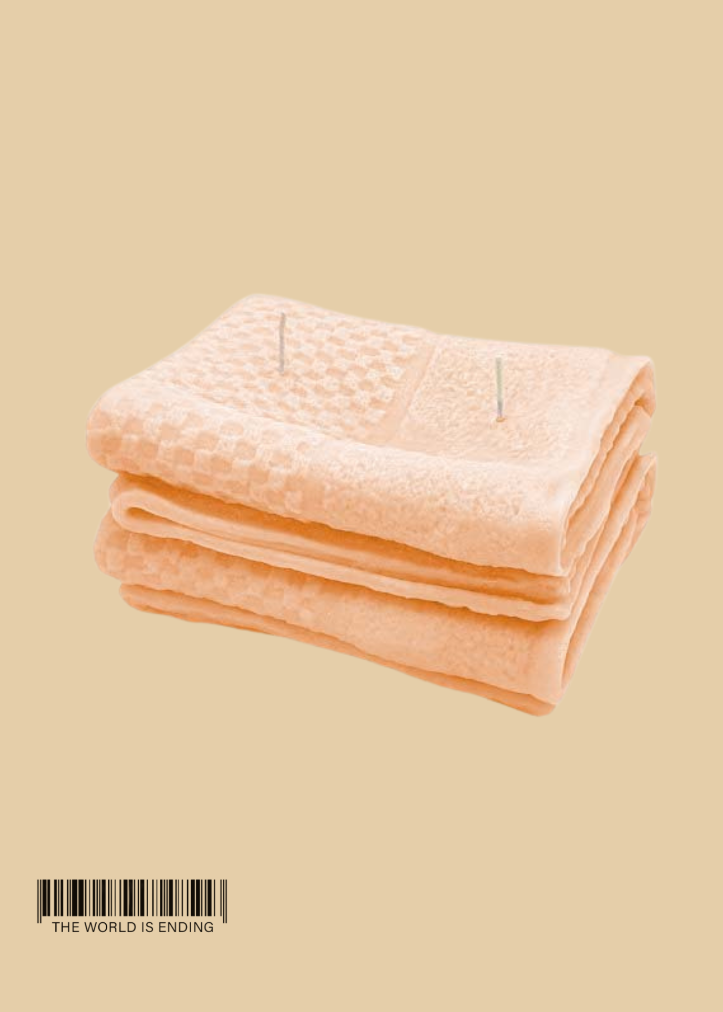 ORANGE FOLDED TOWEL