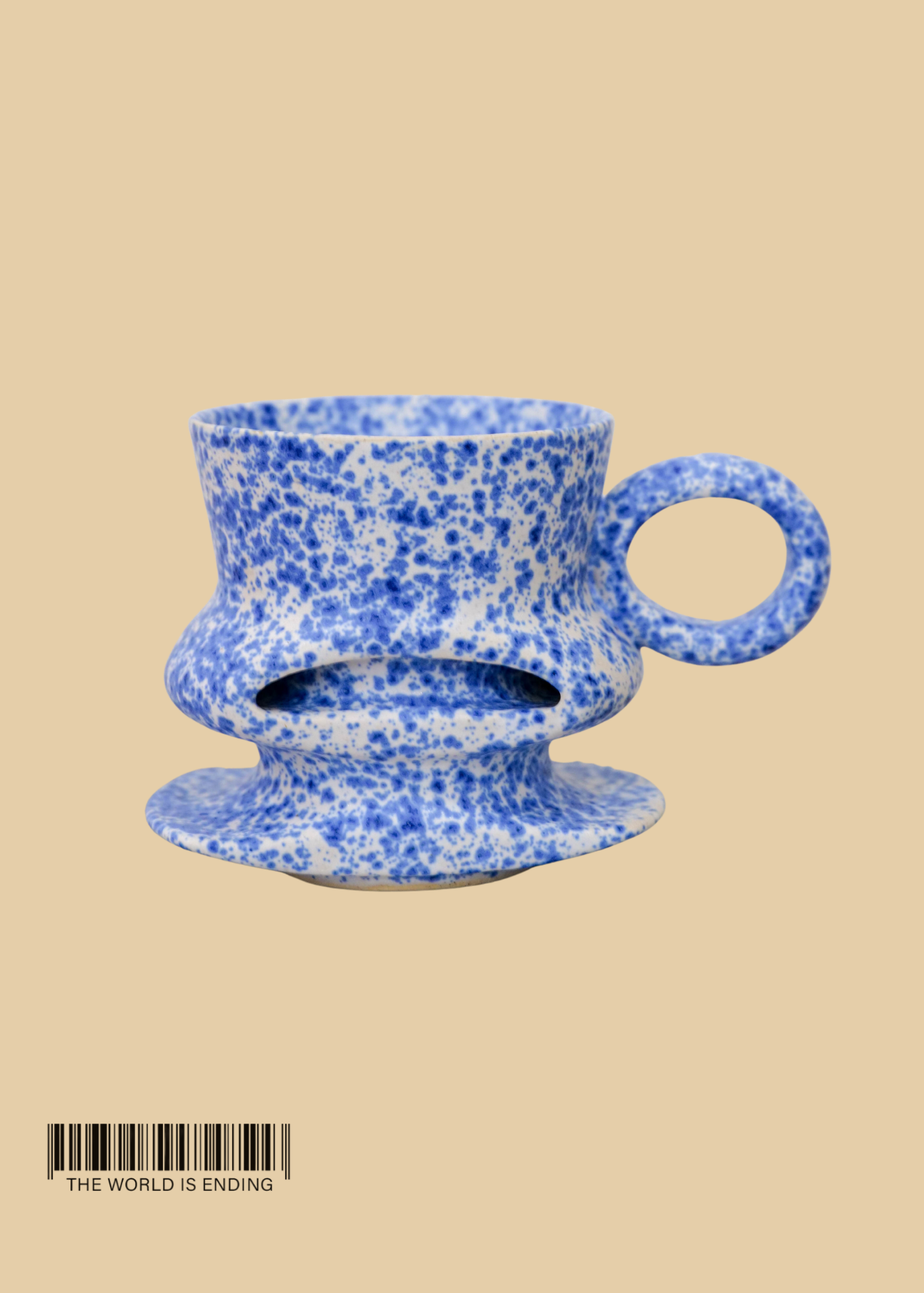 DARA SCHUMAN - SPECKLED EGG BLUE MUG 7