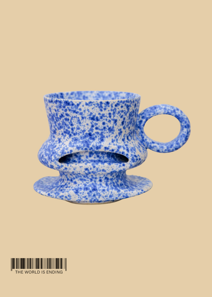 DARA SCHUMAN - SPECKLED EGG BLUE MUG 7