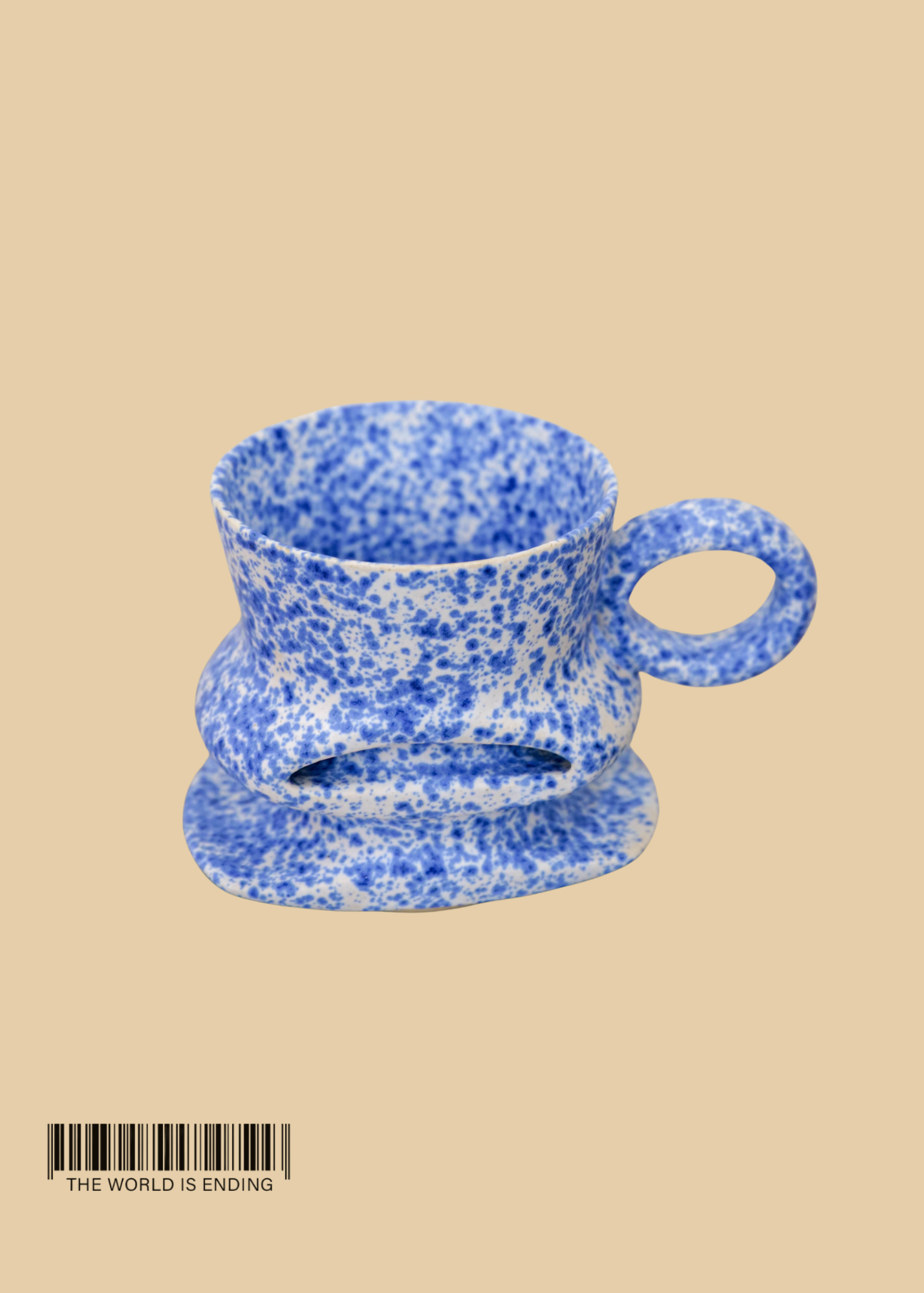 DARA SCHUMAN - SPECKLED EGG BLUE MUG 7