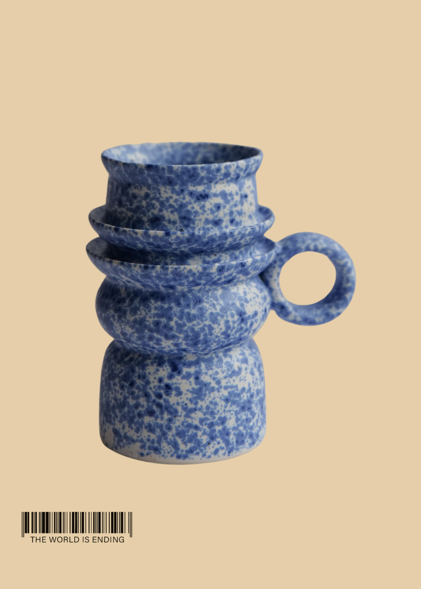 DARA SCHUMAN - SPECKLED EGG BLUE 11 MUG