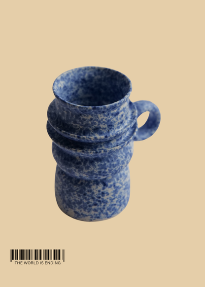 DARA SCHUMAN - SPECKLED EGG BLUE 11 MUG