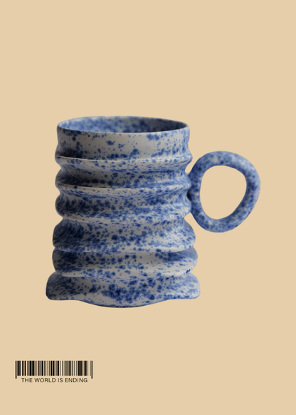 DARA SCHUMAN - SPECKLED EGG BLUE 8 MUG