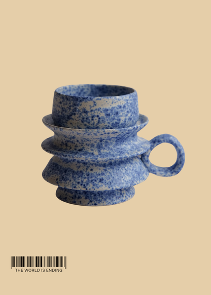 DARA SCHUMAN - SPECKLED EGG BLUE 9 MUG