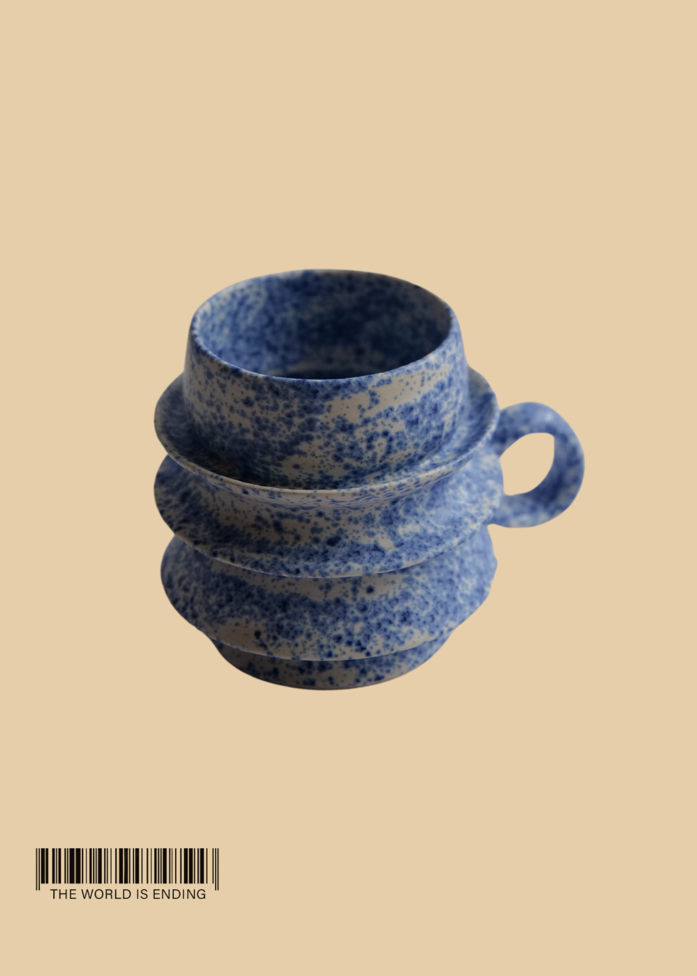 DARA SCHUMAN - SPECKLED EGG BLUE 9 MUG